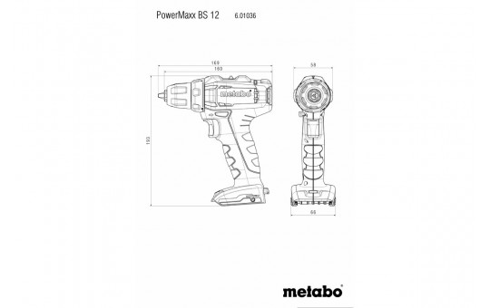Снимка Винтоверт акум. 12V 40Nm METABO POWERMAXX BS 12 SOLO